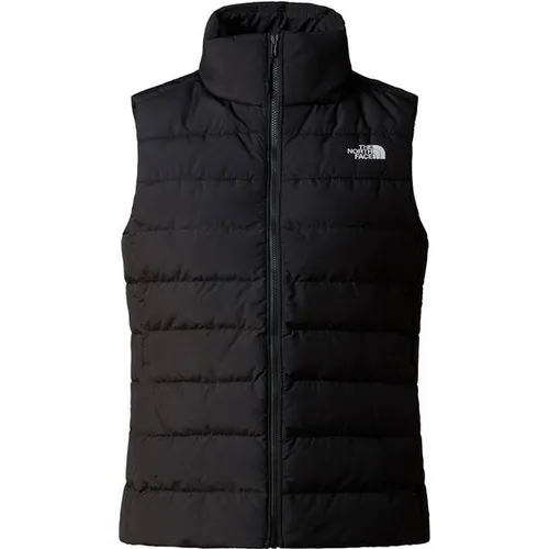 THE NORTH FACE ACONCAGUA 3 VEST Damen Steppweste, Gr. S, schwarz - Funktionsjacke für Wanderer, wasserabweisend und wärmend, aus recycelten Materialien – ideal für Outdoor-Aktivitäten.