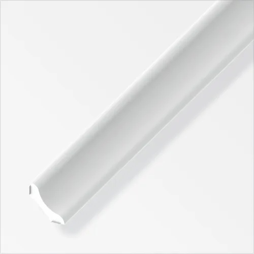 alfer Eckleiste 1 m, 20 mm PVC (Kunststoff) glatt weiss