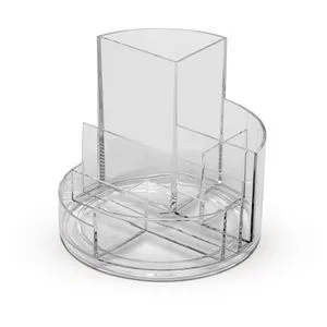 Maul Schreibtisch-Organizer 4117605, rundbox, Kunststoff, 6 Fächer, transparent