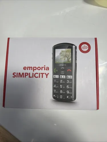 Emporia SIMPLICITY 2G - Seniorenhandy in Schwarz, Modell 2025 - Handys & Smartphones - Benutzerfreundliches Seniorenhandy mit großen Tasten und klaren Display für einfache Bedienung.