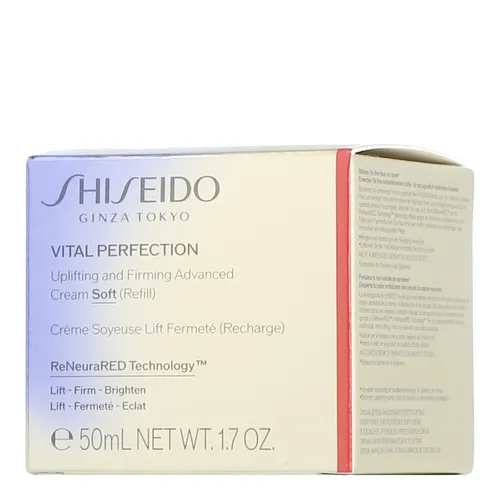 Shiseido Vital Perfection - Uplifting & Firming Advanced Cream Soft Refill 50ml - Hochwertige Lotion für straffere Haut, 50 ml Nachfüllpackung, ideal für die tägliche Pflege und Unterstützung der Hautelastizität.