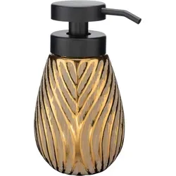 Seifenspender Irdo, 330 ml - Eleganter Keramikspender - Eleganter Seifenspender mit geometrischer Struktur, zuverlässiger Pumpe und 330 ml Fassungsvermögen. Ideal für stilvolle Badezimmer und praktische Anwendung.