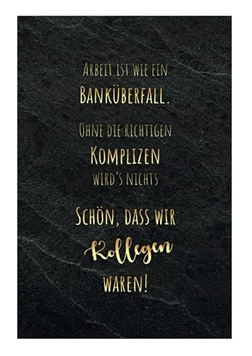 lustige Abschiedskarte 12x18cm Ruhestand Kündigung Abschied Kollege Rente 1