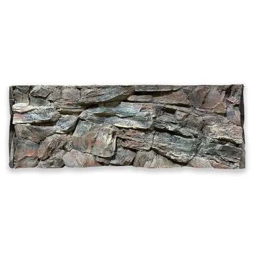 Aquarium 3D Rückwand Aquariumrückwand Rock 100x40cm Felsnachbildung Malawi Stein
