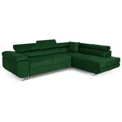 COMFORTINO FURNITURE Ecksofa PASTI mit Schlaffunktion - Sofas & Couches: L-förmiges Design mit Schlaffunktion und integriertem Bettkasten für maximalen Komfort und Stauraum – ideal für dein modernes Wohnzimmer!