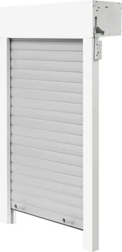 Schellenberg Aufsatzrollladen Sb Weiß/Grau 120 x 140 cm - Der Schellenberg Aufsatzrollladen vereint effizienten Sonnenschutz und optimale Dämmung. Ideal für Neubauten oder Sanierungen, bietet er Sicherheit und leisen Betrieb dank hochwertiger Materialien und durchdachter Technik.