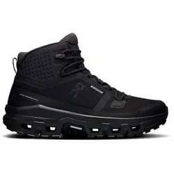 ON Damen Outdoorschuhe Cloudrock Mid WP Black/Black, Gr. 38 - Wasserdichter halbhoher Wanderschuh für mehr Selbstvertrauen in gemischtem Gelände. Perfekt für Tageswanderungen und Outdoor-Abenteuer.