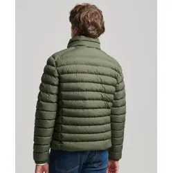 Superdry Herren M5011757A Fuji Steppjacke in Grün (3XL) - Modische Steppjacke aus recyceltem Polyester, ideal für einen lässigen Look. Mit elastischen Manschetten, zwei Reißverschlusstaschen und einem stylischen Stehkragen bietet sie hohen Tragekomfort und Funktionalität.