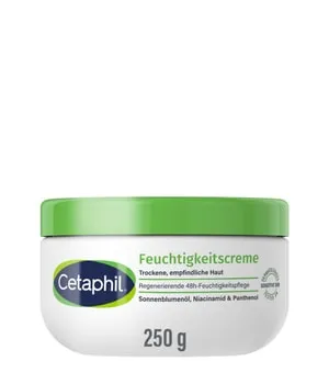 Cetaphil Feuchtigkeitscreme - Medizinische Hautpflege für trockene und empfindliche Haut, spendet intensive Feuchtigkeit und schützt effektiv ohne Farbstoffe und Parfüm.