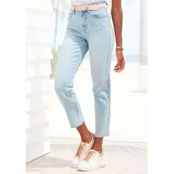 LASCANA Ankle-Jeans mit Stretchanteil - Modische Jeans in gerader Passform mit elastischem Stretchanteil für optimalen Tragekomfort. Ideal für einen stylischen Look und perfekte Passform.