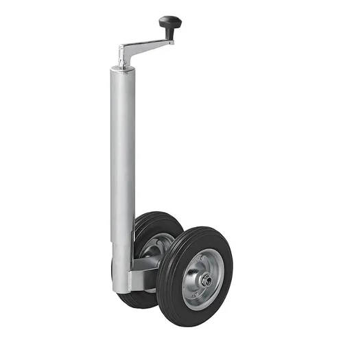 Doppelstützrad 48 mm mit massiven PU-Reifen - Stützrad für stabile Unterstützung, ausgestattet mit langlebigen PU-Reifen für eine hohe Tragfähigkeit und optimale Mobilität.