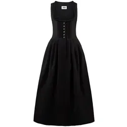 Stockerpoint Damen Zenta3 Maxi Dirndl ohne Schürze, schwarz, Größe 40 - Elegantes Maxi Dirndl ohne Schürze, ideal für festliche Anlässe und sorgt für einen stilvollen Auftritt.