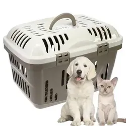 Transportbox Oben Öffnen für Hunde und Katzen - Hundeboxen mit innovativer Dachöffnung für stressfreies Einsetzen von Tieren, optimale Luftzirkulation und hohe Sicherheit bei nur 1,1 kg Gewicht.