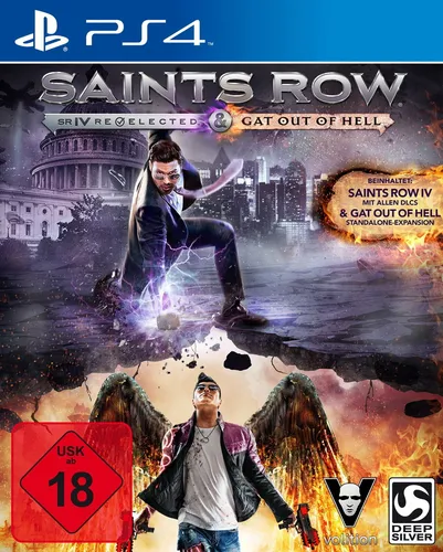Saints Row IV Re-Elected: Gat Out of Hell - PS4 Spiel - Action & Abenteuer für PlayStation 4, erlebe die ultimative Freiheit in einer offenen Welt mit packenden Missionen und verrücktem Gameplay.