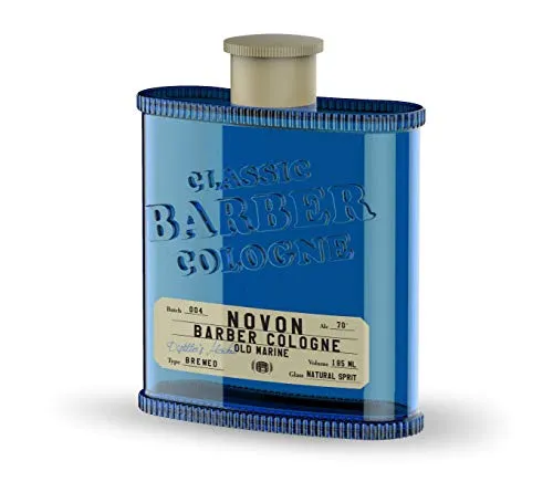 Novon Classic Barber Cologne - Blue - Old Marine - 185ml - Aftershave Rasierwasser nach der Rasur