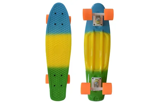 MUWO Penny Board 55cm | Robustes Cruiserboard mit Aluminium Achsen - Cruiserboards – Robustes Material, sofort einsatzbereit, ideal für Anfänger und Profis, mit Polypropylen Deck und langlebigen Polyurethan-Rädern.