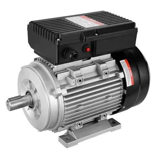 VEVOR 1,1 kW Elektromotor für Kompressoren - Leistungsstarker einphasiger Elektromotor mit 2800 U/min, Rechts- und Linkslauf, ideal für landwirtschaftliche Maschinen und vielseitige Anwendungen.