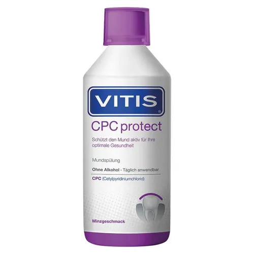 Vitis Cpc protect Mundspülung Mundwasser Inhalt: 500 ml