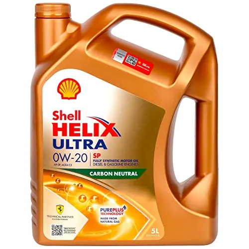 Shell Motoröl Helix Ultra SP 0W-20 - Hochleistungsmotoröl - Motoröle, bietet hervorragenden Schutz und Leistung für moderne Motoren, optimiert für Kraftstoffeinsparung und niedrigen Verschleiß.