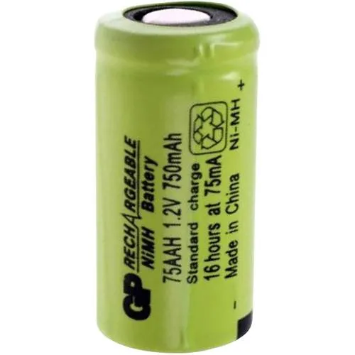 GP GPIND75AAHB Spezial-Akku 2/3AA Flat-Top NiMH 1.2 V 750 mAh 1 St.