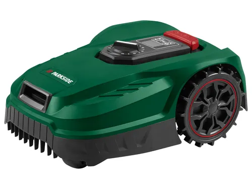 PARKSIDE® 20 V Mähroboter »PAMRS 750 A1 Smart« - Ideal für Rasenflächen bis 750 m². Mit App-Steuerung und integriertem Regensensor sorgt er für eine mühelose Rasenpflege. Der bürstenlose Motor garantiert hohe Langlebigkeit und Effizienz.