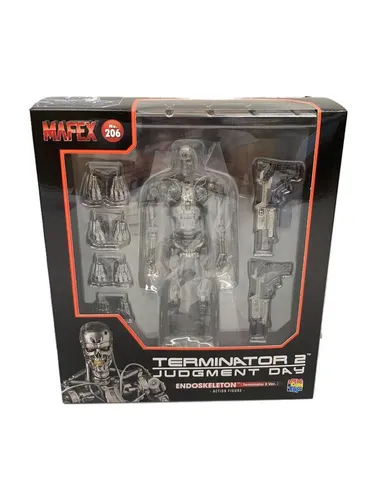Medicom MAFEX Nr.206 Endoskelett T2 Actionfigur - Actionfigur aus dem Film Terminator 2, detailgetreu und beweglich, perfekt für Sammler und Fans des Franchise.