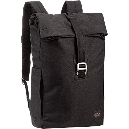 Jack Wolfskin Royal Oak Rucksack – ultra black, One Size - Wanderrucksack mit verstellbaren Schultergurten, gepolstertem Tragegriff und praktischem Rollverschluss für optimale Organisation bei Outdoor-Abenteuern.