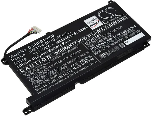 Powery Akku für Laptop HP Pavilion Gaming 15-DK0041UR, 11,55V, Li-Polymer
