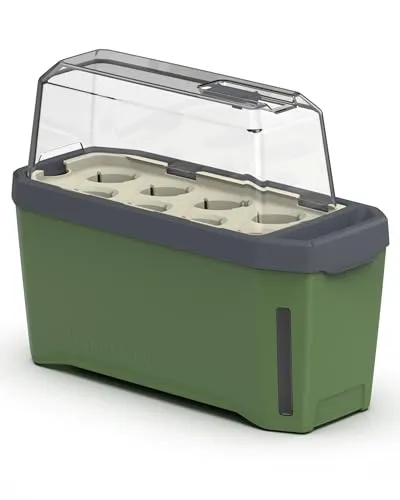 Gusta Garden HARRY HERBS Kräutertopf - Garten-Zubehör: Freistehender Kräutertopf in Grün mit 5 l Volumen für frische Kräuter drinnen und draußen.
