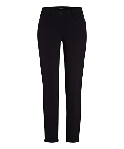 Cambio Damen Hose Renira mit Bügelfalte - Elegant in Schwarz - Damen-Hosen, schicke Bügelfalte für einen stilvollen Look, perfekt für Büro und Freizeit.