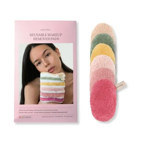 Waschies Abschminkpads Floral 6er Set - Hautpflege mit den Waschies Abschminkpads - 6er Set "Floral", hypoallergen und reinigt sanft nur mit Wasser. Ideal für alle Hauttypen, ökologisch und bis 95°C waschbar.