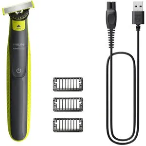 Philips Norelco OneBlade 360 QP2724/23 - Folienschaber - Herren- und Damenrasierer mit innovativer OneBlade-Technologie für präzises Trimmen und Rasieren, ideal für jede Gesichtsform und Hauttyp.