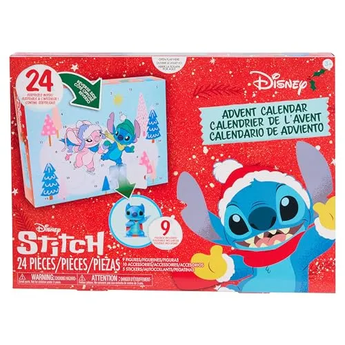 Just Play Adventskalender Disney Stitch 2025 (24-tlg) - Adventskalender mit 12 süßen Stitch-Überraschungen, ideal für kleine Disney-Fans, sorgt für tägliche Freude und Weihnachtsstimmung.