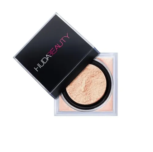 Huda Beauty Loose Baking & Setting Powder PEACH PIE 20g - Puder für das Gesicht, sorgt für mattierte Haut und kontrolliert Glanz, ideal für einen natürlichen Look und langanhaltende Ergebnisse.