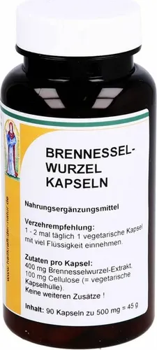 Brennesselwurzel Extrakt 90 ST - Nahrungsergänzungsmittel mit hochwertigem Brennesselwurzel Extrakt, ideal zur Unterstützung der Gesundheit, in vegetarischen Kapseln und ohne Allergene.