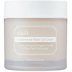 Klairs Fundamental Water Gel Cream 70 ml - Tagespflege mit leichtem Gel-Feuchtigkeitscreme für alle Hauttypen, entwickelt mit Hydra Emulgierungssystem für optimale Feuchtigkeit das ganze Jahr über.
