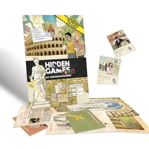 Hidden Games Junior - Das verschollene Schwert - Deutsch - Das interaktive Krimispiel für Kinder - spannendes Detektivspiel, Escape Room Spiel