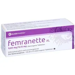 FEMRANETTE AL 0,03 mg/0,15 mg überzogene Tab. 6X21 St