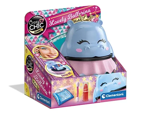 Clementoni - 18688 - Crazy Chic - Lovely Ballerina - Make Up - Kinder Make-up-Sets für Mädchen, Make Up für Mädchen ab 6 Jahren
