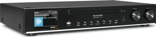 Technisat DigitRadio 143 CD (V3) schwarz - Vielseitiges Hybrid-Radio mit DAB+, Internet und CD-Player, ideal für besten Hörgenuss überall