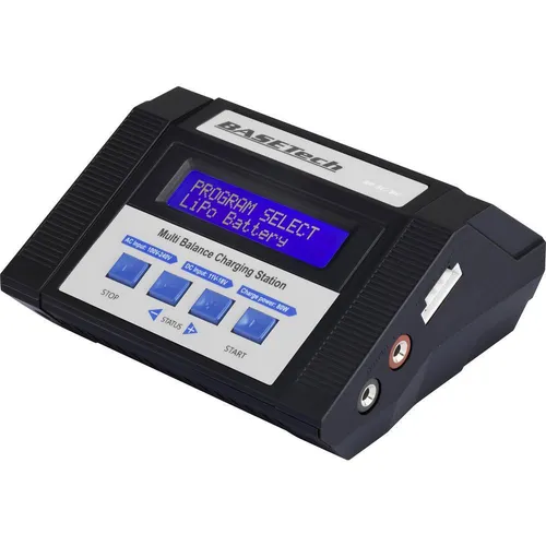 Basetech Modellbau-Multifunktionsladegerät - 100 V, 240 V, 12 V, 10 A, vielseitige Ladeprogramme für Blei, NiMH, NiCd, LiPo, LiIon und mehr, intuitive Bedieneroberfläche