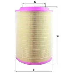 Mahle Luftfilter LX 2082 - Hochwertiger Luftfilter für saubere Luft im Fahrzeug, optimaler Schutz des Motors und Verbesserung der Leistung.