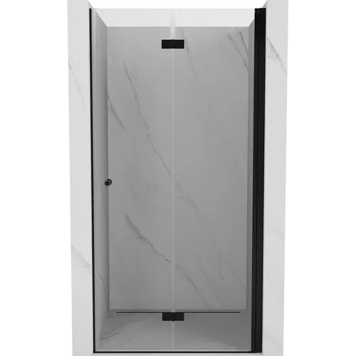 Mexen Mist-F Duschfaltür rechts 70 cm - Transparent & Schwarz - Elegante Duschfaltür mit 70 cm Breite, transparentem Glas und schwarzem Profil. Ideal für platzsparende Lösungen im Badezimmer. Mit Schutzbeschichtung für einfache Reinigung.
