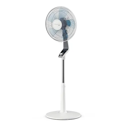 Rowenta Standventilator Turbo Silence Extreme - Ventilator mit 4 Geschwindigkeitsstufen und Nachtmodus für ungestörten Schlaf. Mit bis zu 80 m³/min Luftzirkulation und automatischer Oszillation für optimale Frische.
