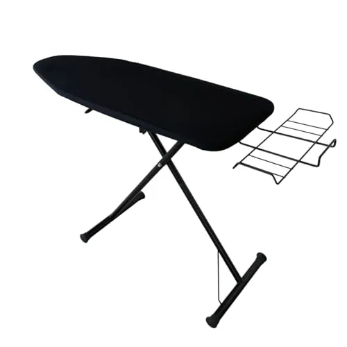Foxydry EVO Bügelbrett - Platzsparendes und höhenverstellbares Bügelbrett mit großer Arbeitsfläche (120 x 45 cm) für müheloses Bügeln von Bettwäsche und Vorhängen, ideal für ergonomisches Arbeiten.