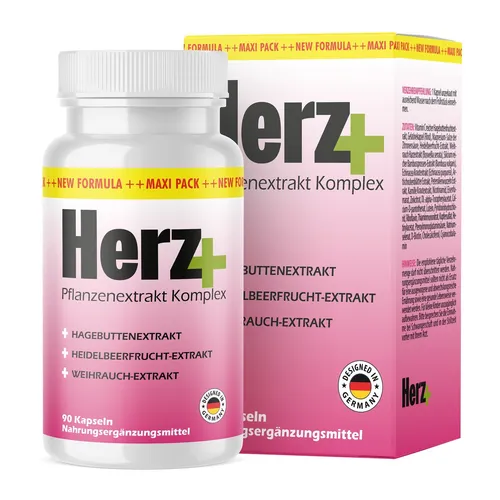 Herzena - Herz Plus Kapseln - Top Qualität & Reinheit - 90 Kapseln