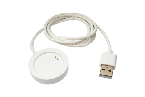 USB 2.0 Kabel 93 cm Ladestation für OnePlus Watch Smartwatch in Weiß