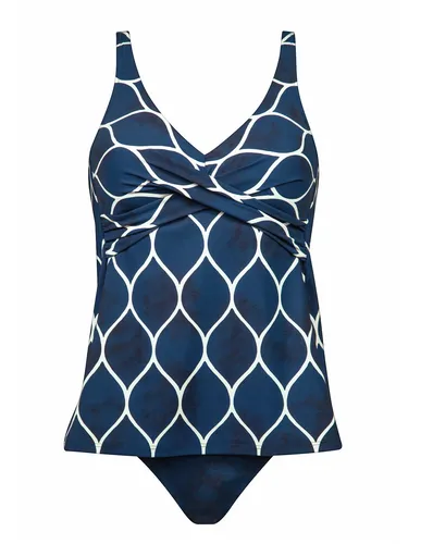 CHARMLINE Tankini Ocean Cloud mit Softcups - Stylischer Tankini in wave-cream, Körbchengröße D, ideal für optimalen Halt und Komfort, perfekt für den Strand oder das Schwimmbad.