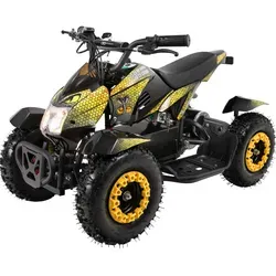 Actionbikes Motors Kinder Quad Elektro ATV Cobra - Quad Bike für Kinder ab 6 Jahren mit 800 Watt Motor, drosselbar bis 30 km/h. Ideal für Anfänger, bietet Sicherheit mit Fußschalter und langlebige Batterien für ausgedehnte Abenteuer.