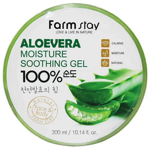Aloevera Moisture Soothing Gel koreański aloesowy żel 300ml FarmSt 8809809800260
